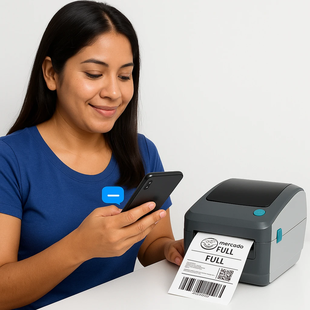 Cómo imprimir etiquetas de Mercado Libre Full desde tu celular