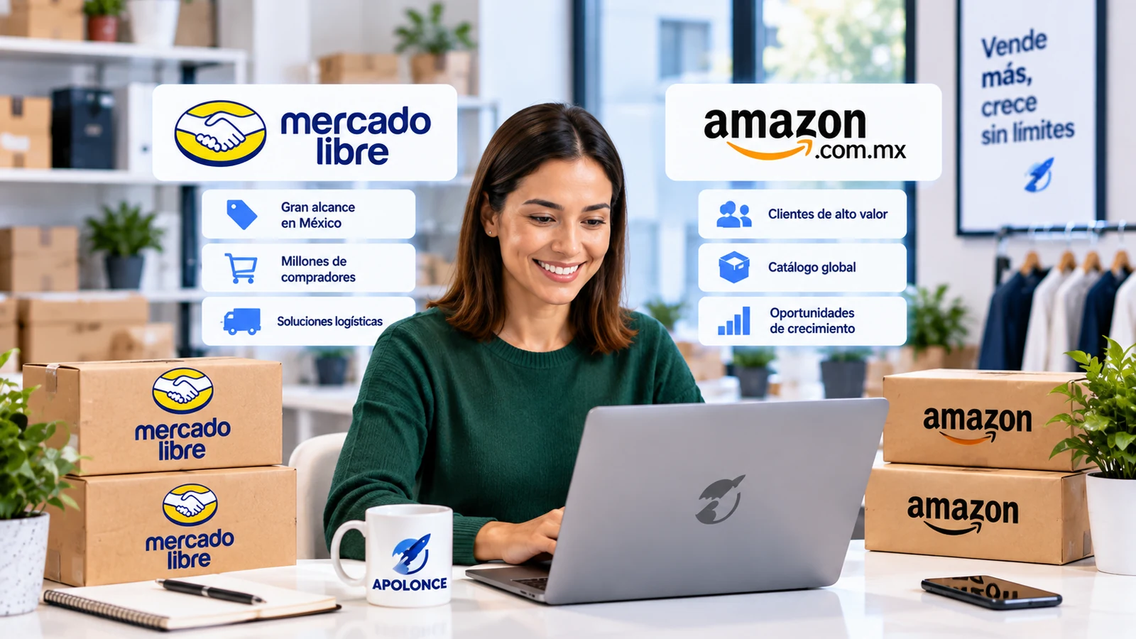 ¿Es mejor vender en Mercado Libre o en Amazon México?