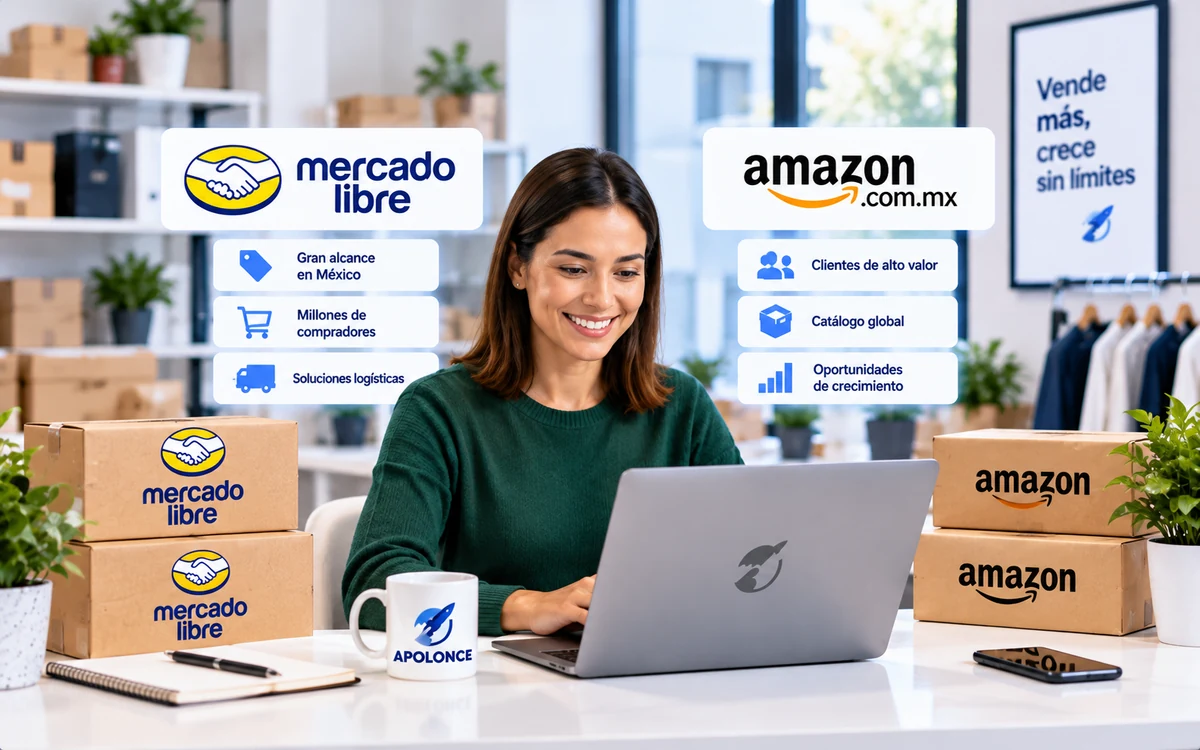 ¿Es mejor vender en Mercado Libre o en Amazon México?